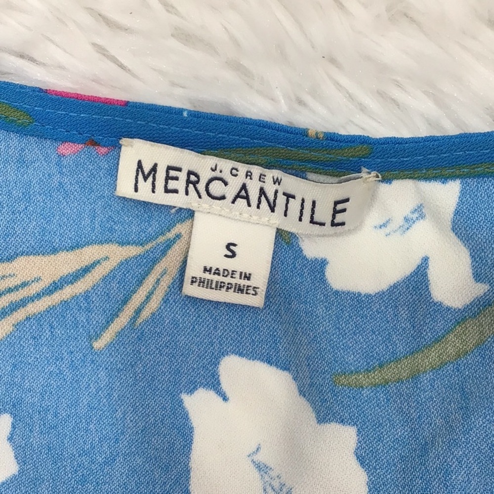 J Crew Mercantile faux wrap ruffle hi/low ruffle dress S - Picture 8 of 12